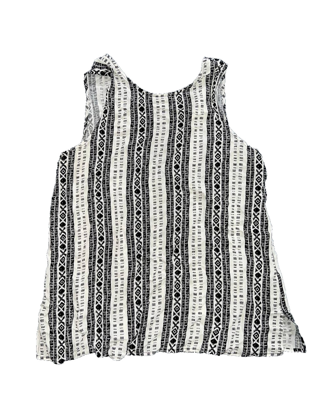 Elodie Black Semi Crop Sleeveless Top Size Large A009014 - Picture 1 of 6
